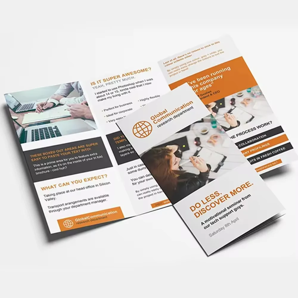 Gecoat papier bedrukte full colour flyers
