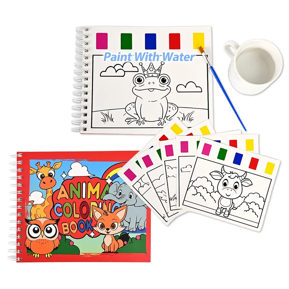 DIY draagbare aquarel kleurboek
