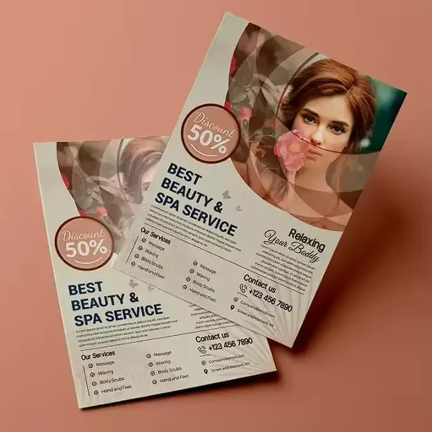 Luxe papieren flyer